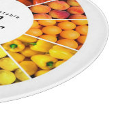 Kleurwiel van groenten en fruit (12 kleuren) snijplank (Hoek)