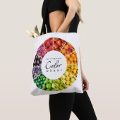 Kleurwiel van groenten en fruit (12 kleuren) tote bag (Dichtbij)