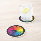 Kleurwiel Zandsteen Onderzetter (Zijkant)