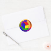 Kleurwielstickers Ronde Sticker (Envelop)