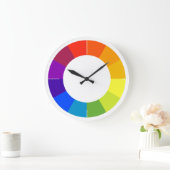 Kleurwielwandklok (meerkleurig) grote klok (Huis)