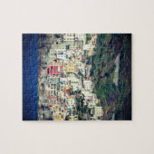 Kleurwoningen aan de Italiaanse kust Legpuzzel (Horizontaal)