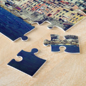 Kleurwoningen aan de Italiaanse kust Legpuzzel (Zijkant)