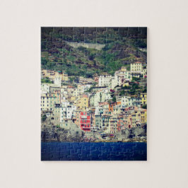 Kleurwoningen aan de Italiaanse kust Legpuzzel