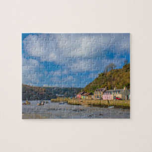Kleurwoningen in de haven van Niederstad Vist Legpuzzel
