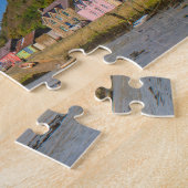 Kleurwoningen in de haven van Niederstad Vist Legpuzzel (Zijkant)