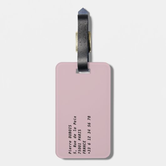 Kleurwoningen in Rue Cremieux - Parijs Bagagelabel (Achterkant verticaal)