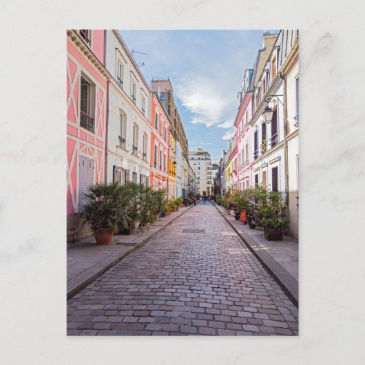 Kleurwoningen in Rue Cremieux - Parijs Briefkaart (Voorkant)