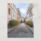 Kleurwoningen in Rue Cremieux - Parijs Briefkaart (Voorkant)