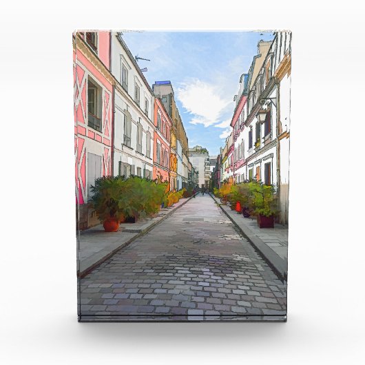 Kleurwoningen in Rue Cremieux - Parijs Fotoblokken (Voorkant)