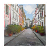 Kleurwoningen in Rue Cremieux - Parijs Tegeltje (Voorkant)