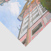 Kleurwoningen in Rue Cremieux - Parijs Tissuepapier (Detail)