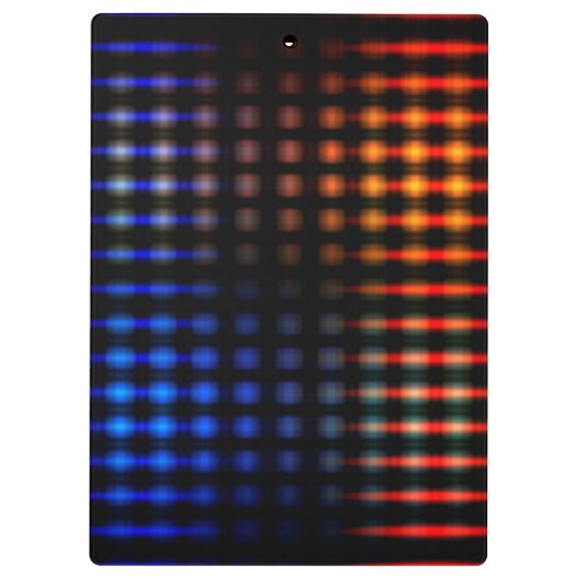 Kleurzame gloeilampen klembord (Achterkant)