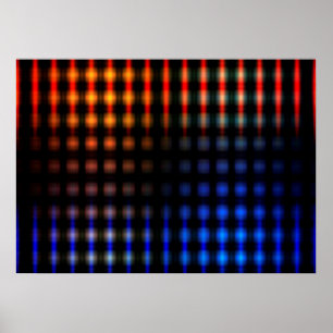Kleurzame gloeilampen poster