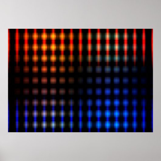 Kleurzame gloeilampen poster (Voorkant)