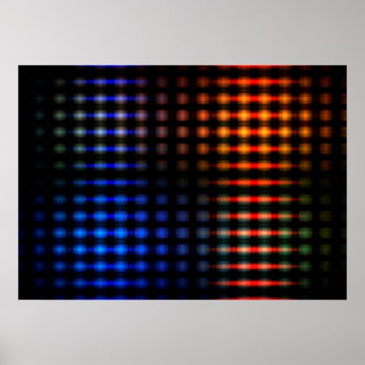 Kleurzame gloeilampen poster (Voorkant)