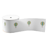 Kleurzame heteluchtballon grosgrain lint (Spoel)