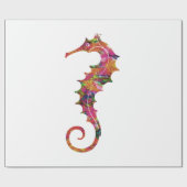 Kleurzeepaardje Cadeaupapier (Vlak)