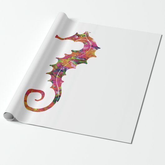 Kleurzeepaardje Cadeaupapier (Uitgerold)
