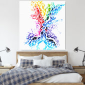 Kleurzoen Canvas Afdruk (Insitu (Slaapkamer))