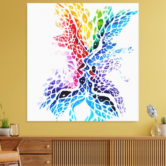 Kleurzoen Canvas Afdruk (Insitu (Woonkamer))