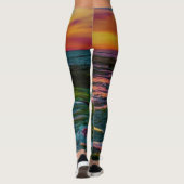 kleurzonsondergang leggings (Achterkant)