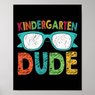 Kleuter dude terug naar school Kleuter dude Poster