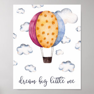 Kleuter Kunst Heet Lucht Ballon Droombig Poster
