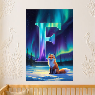 Kleuter Letter F Naam Noorderlicht Vos Perfect Poster