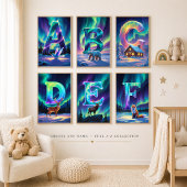 Kleuter Letter R Naam Noorderlicht Rendier Perfect Poster