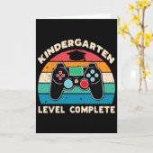 Kleuter Niveau Compleet Gamer Jongen Kinder Gradua Kaart (Gele Bloem)