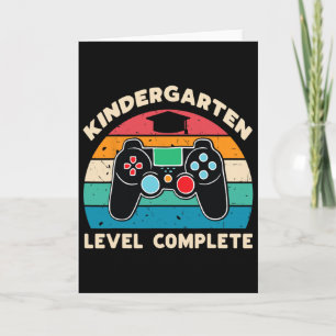 Kleuter Niveau Complete Gamer Jongen Kinder Gradua Kaart