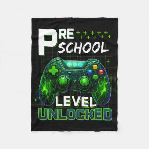Kleuter Niveau Ontgrendeld Pre-k Gamer Jongen Eers Fleece Deken