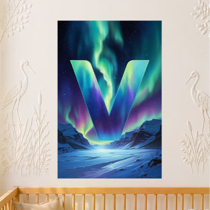 Kleuterbrief V Naam Aurora-vallei Perfect Poster