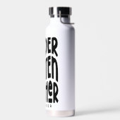 Kleuterjuf eenvoudige zwarte tekst waterfles (Links)