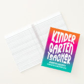 Kleuterjuf | Kleurrijke Ombre Notitieboek (Binnen)