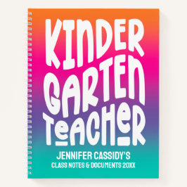 Kleuterjuf | Kleurrijke Ombre Notitieboek