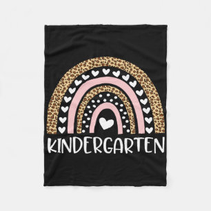 Kleuterjuf Luipaard Regenboog Juf Ck Naar Fleece Deken