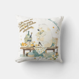 Kleuterkamer Decor - Polar Beer - Aangepaste tekst Kussen
