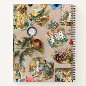 Kleuterklas Alice Kleurrijk 1800s Klassieke Wonder Notitieboek (Achterkant)