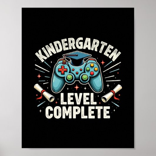 Kleuterklas Niveau Compleet Grappige Afstuderen 20 Poster (Voorkant)