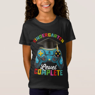 Kleuterklas Niveau Voltooid Afstudeer Gamen T-shirt