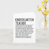 Kleuterleerkracht Kaart (Gele Bloem)