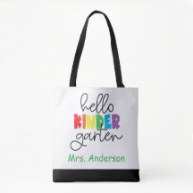 Kleuterleerkracht, terug naar school tas