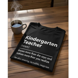 Kleuterleidster Definitie Weet Meer , Grappig T-shirt