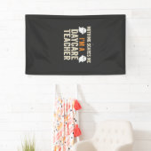 Kleuterleidster Halloween Geest Ontwerp_1 Spandoek (Insitu)