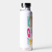 Kleuterleidster Kleurrijk Tekstontwerp Waterfles (Rechts)
