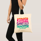 Kleuterleidster Kleurrijke Ombre Tote Bag (Voorkant (product))
