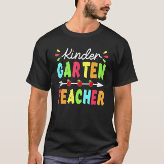 Kleuterleidster terug naar school eerste schooldag t-shirt