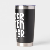 Kleuterleraar | Eenvoudige witte tekst Geïsoleerde Drinkbeker (Links)